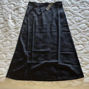 J. Crew Black Midi A-Line Skirt for Casual Wear
